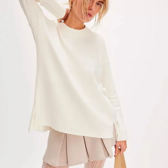 Free People Phoebe High-Low Tunic Sweater